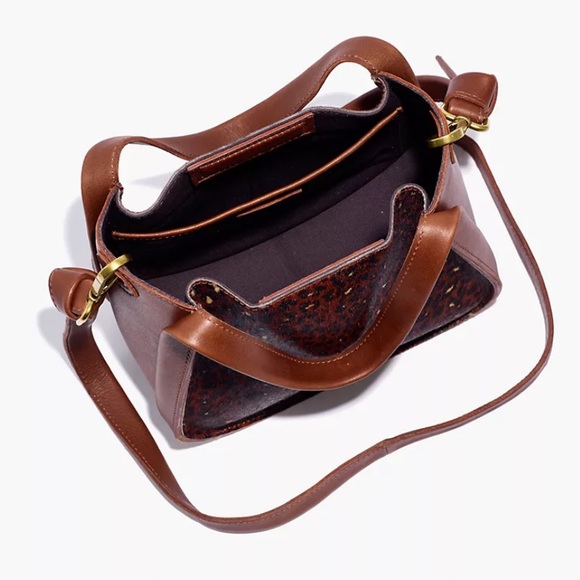 ❤️❤️❤️ SALE Madewell Sydney Leather & Genuine Calf Hair Crossbody Bag - Picture 4 of 5